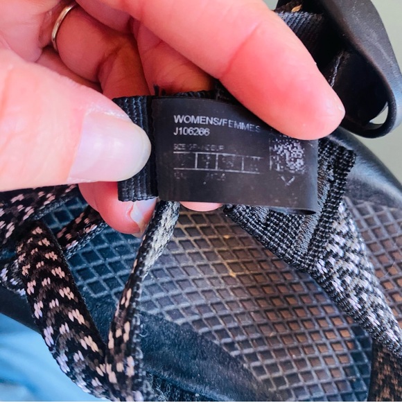 Chaco Classic ZX/2 Sandal Black White - Picture 11 of 12